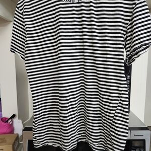 PacSun Black and White Striped Women's Tee